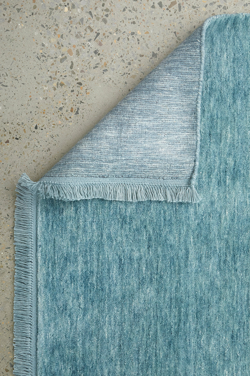 Earthbound Sky Blue Runner Rug