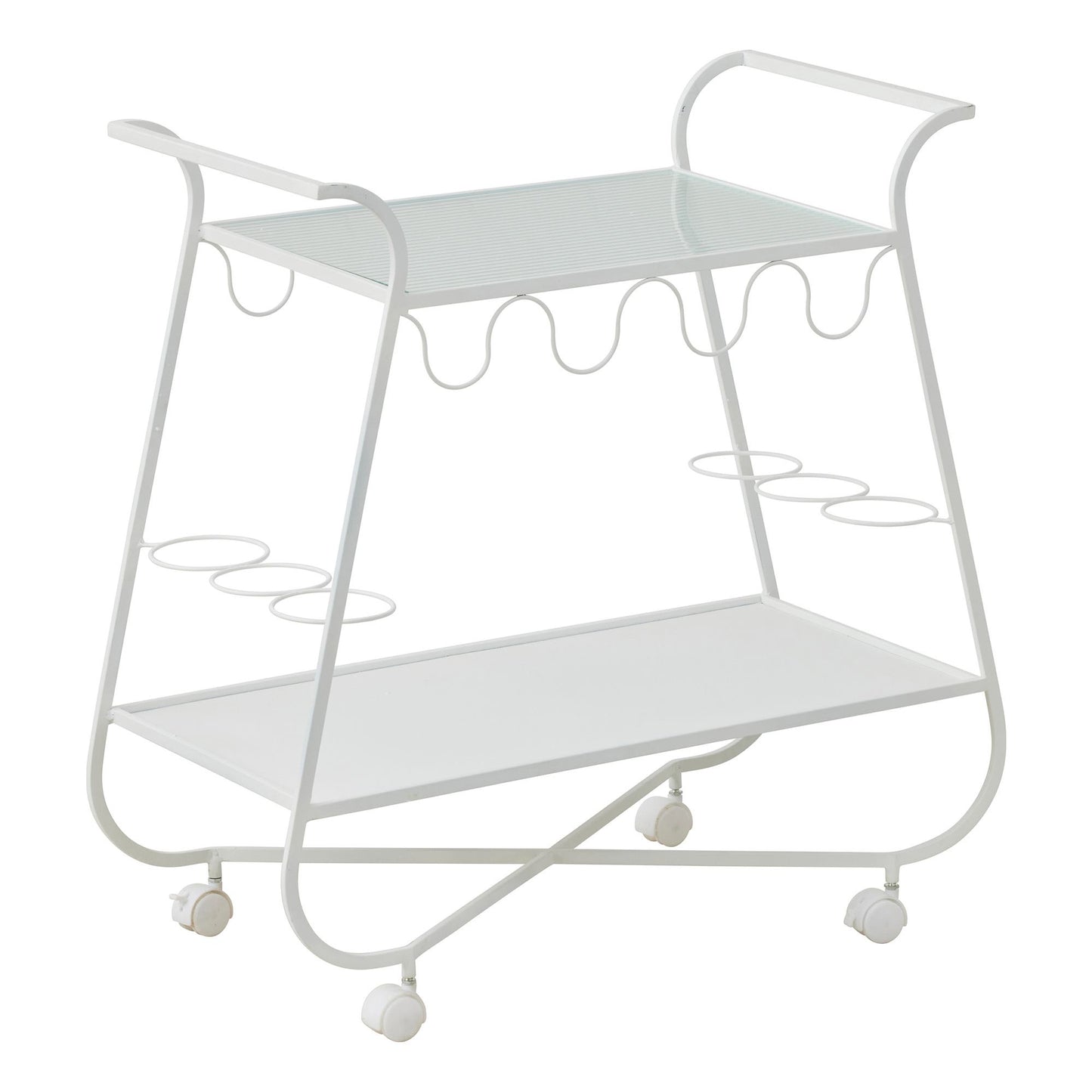 Daisy Bar Cart⎮Metal⎮White