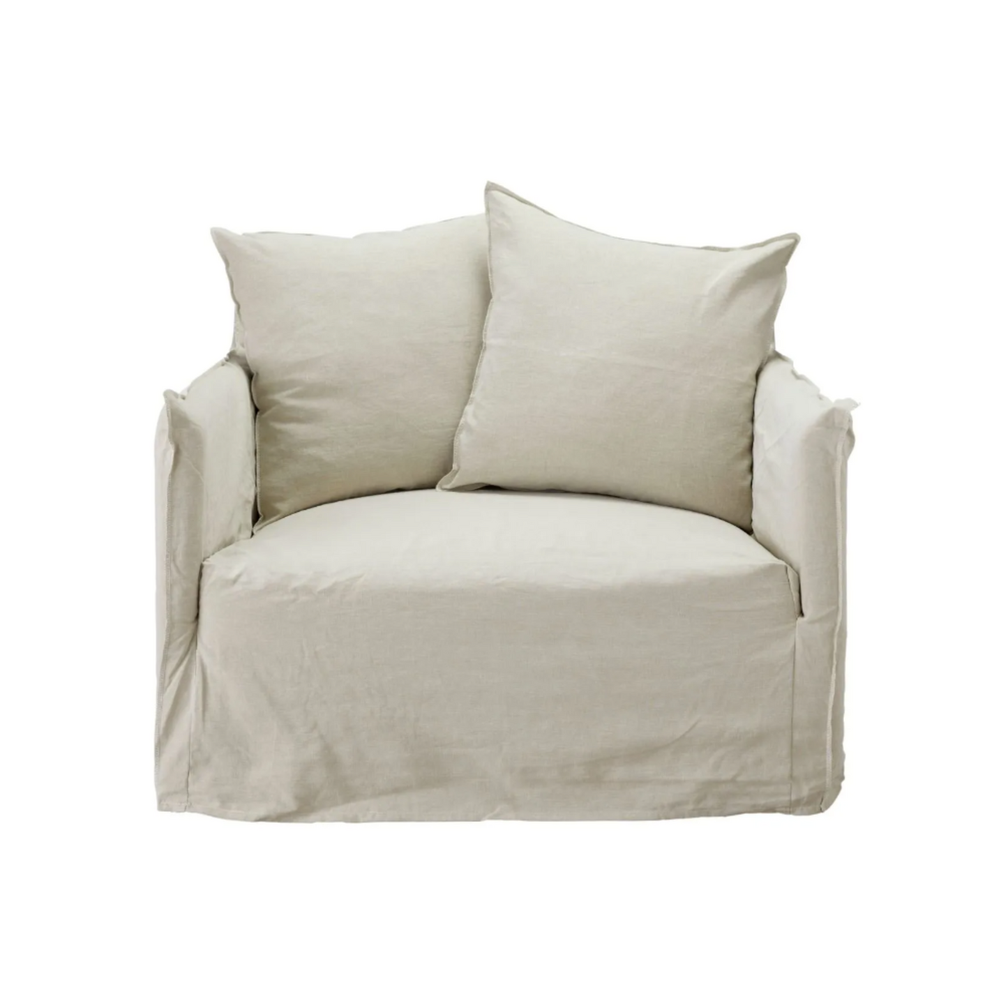 Havre Linen Slipcover Sofa - 1.5 Seater