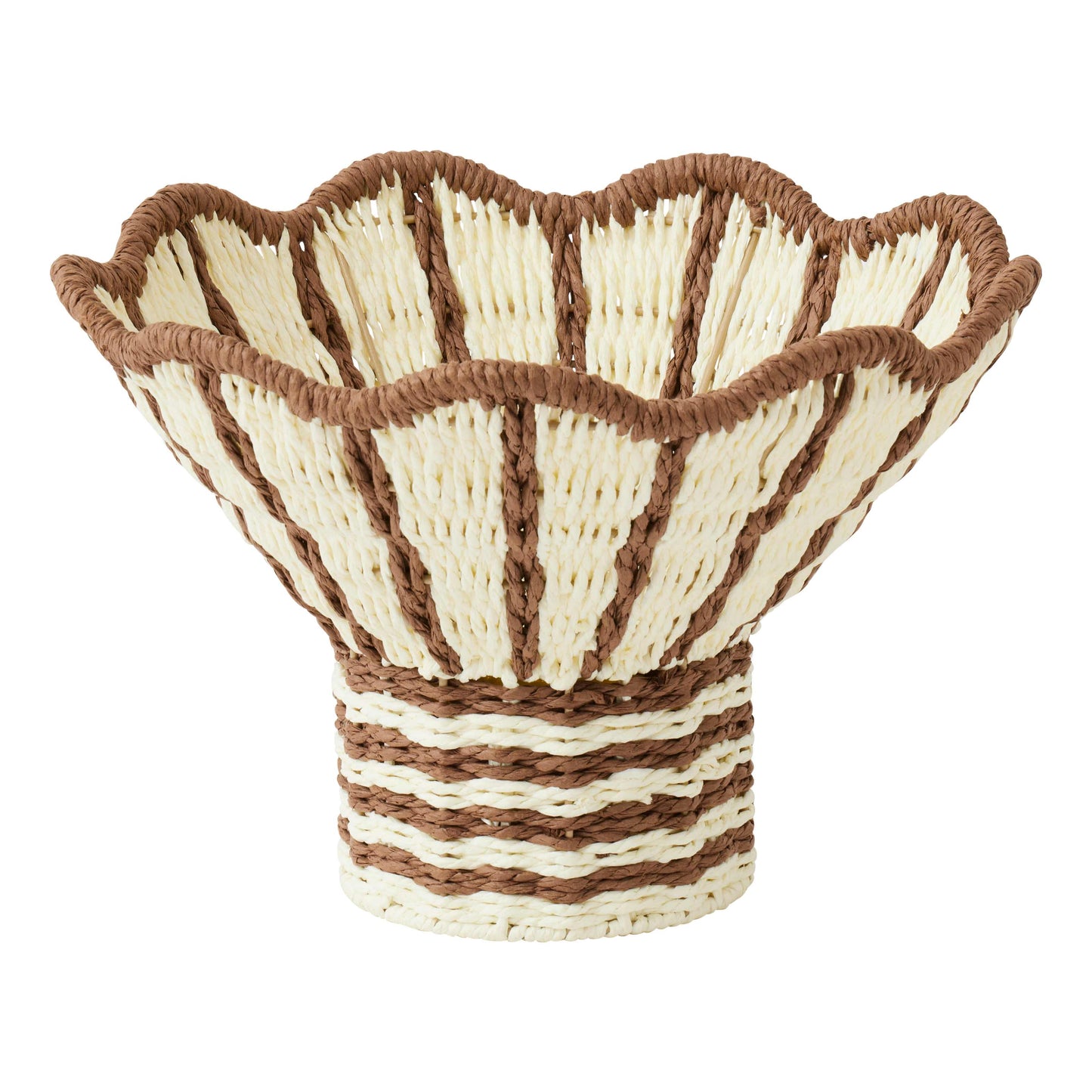 WovenCentrepiece⎮Corsica⎮White+Brown