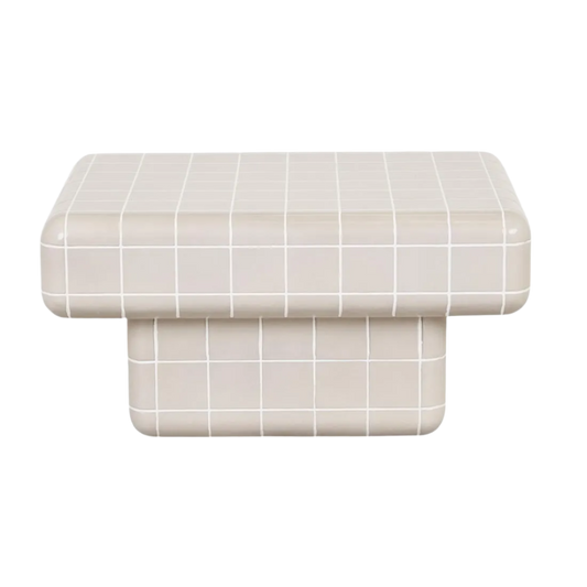 GlobeWest | Seville Tile Coffee Table | Pearl White