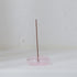 Pink Glass Incense Holder