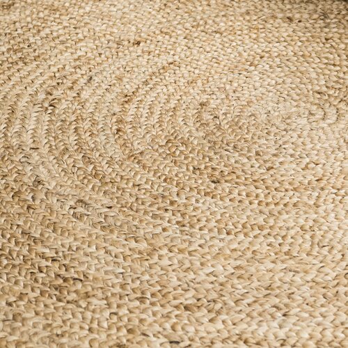 round natural jute rug