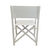 Outdoor Aluminium Directors Chair | White