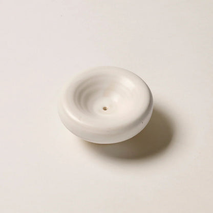 Incense Holder | Handcrafted Ceramic | Matte Cream