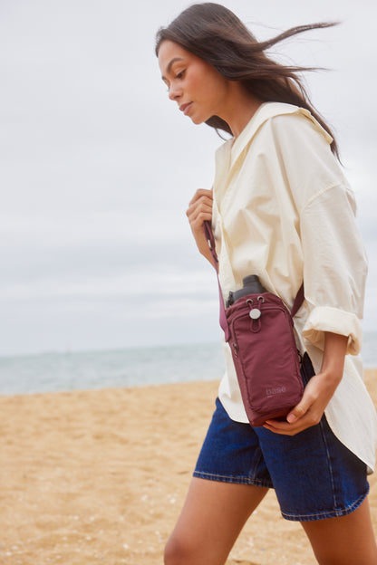 Bottle Sling Base Bag | Burgundy