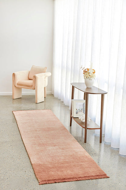 Earthbound Blush Pink Runner Rug