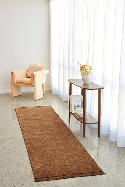 Earthbound Caramel Runner Rug