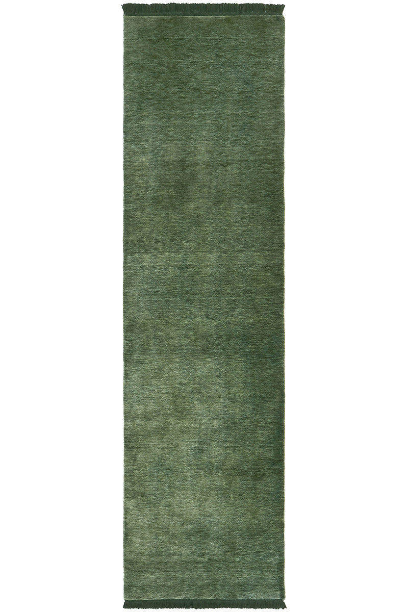 Earthbound Forest Green Runner Rug