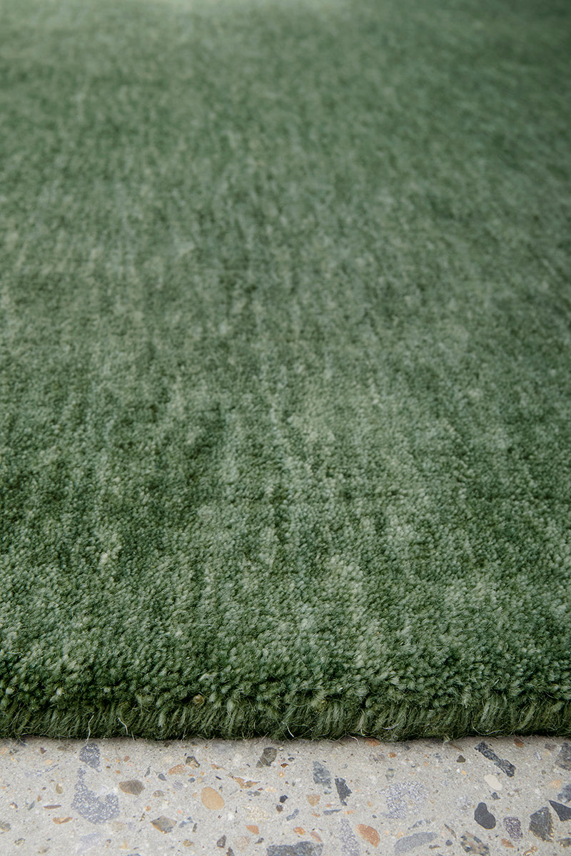 Earthbound Forest Green Runner Rug