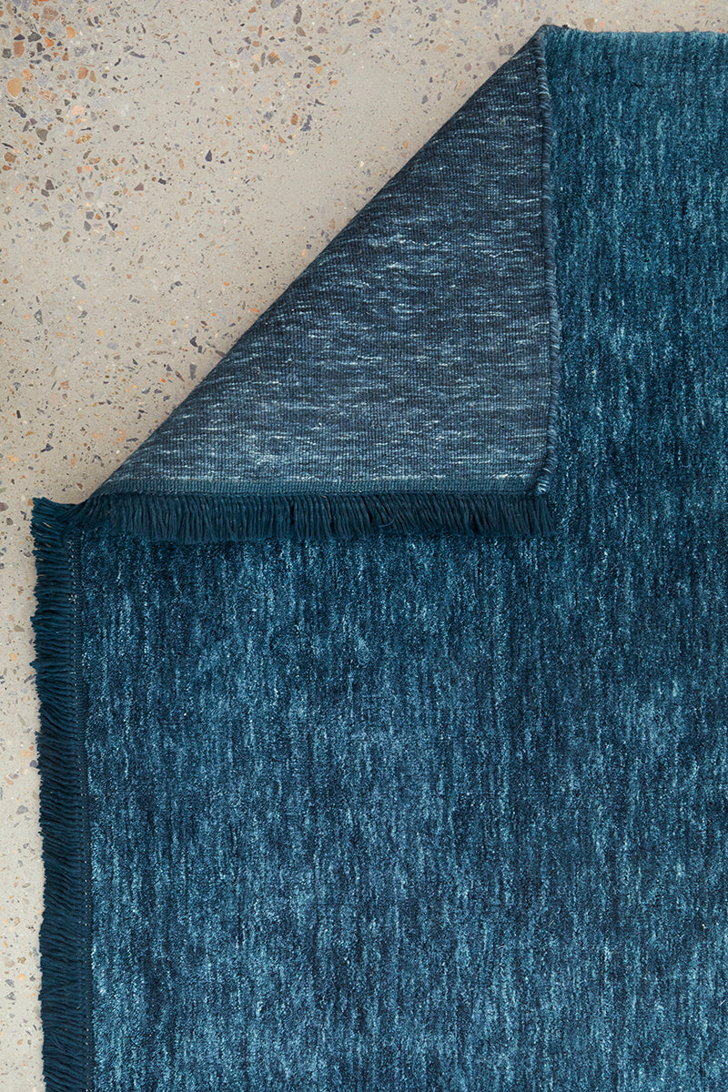 Earthbound Navy Runner Rug