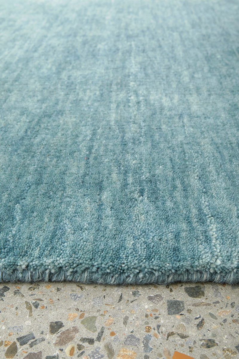 Earthbound Sky Blue Runner Rug