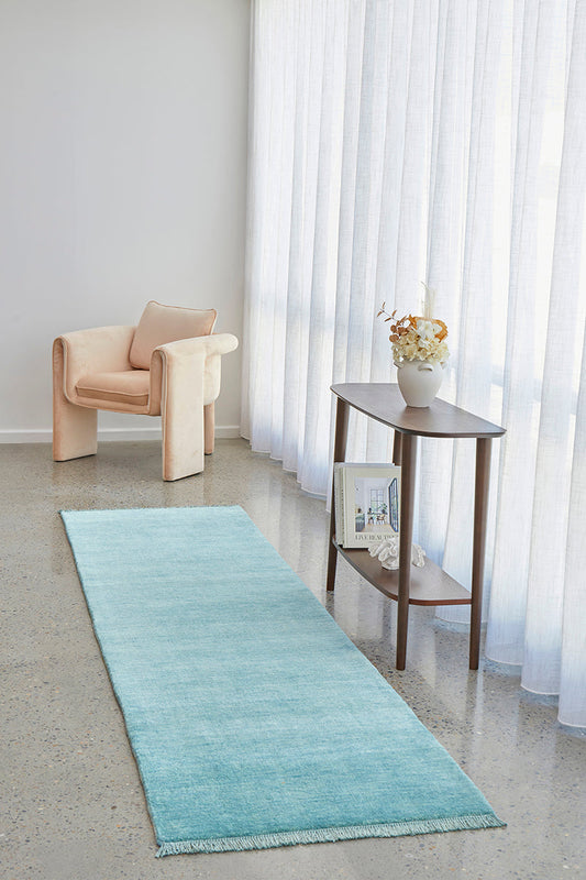 Earthbound Sky Blue Runner Rug
