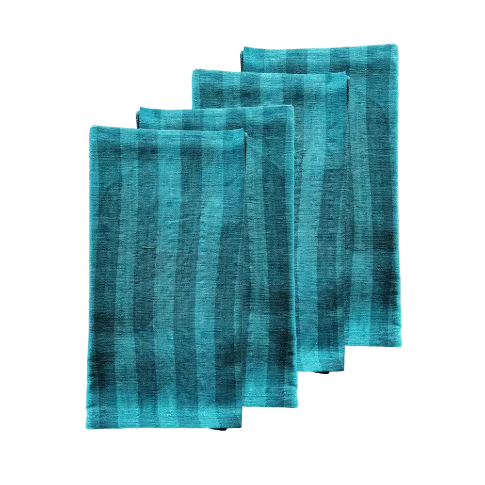 Drift Napkin Set of 4 | Light Blue Stripes