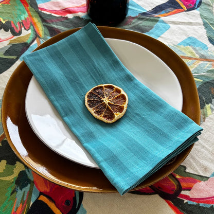 Drift Napkin Set of 4 | Light Blue Stripes
