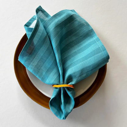 Drift Napkin Set of 4 | Light Blue Stripes