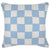 Check Indoor/Outdoor Cushion Pale Blue