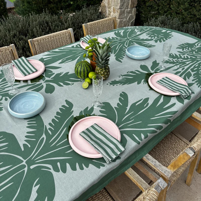 Elm Napkin Set of 4 | Green & Seafoam