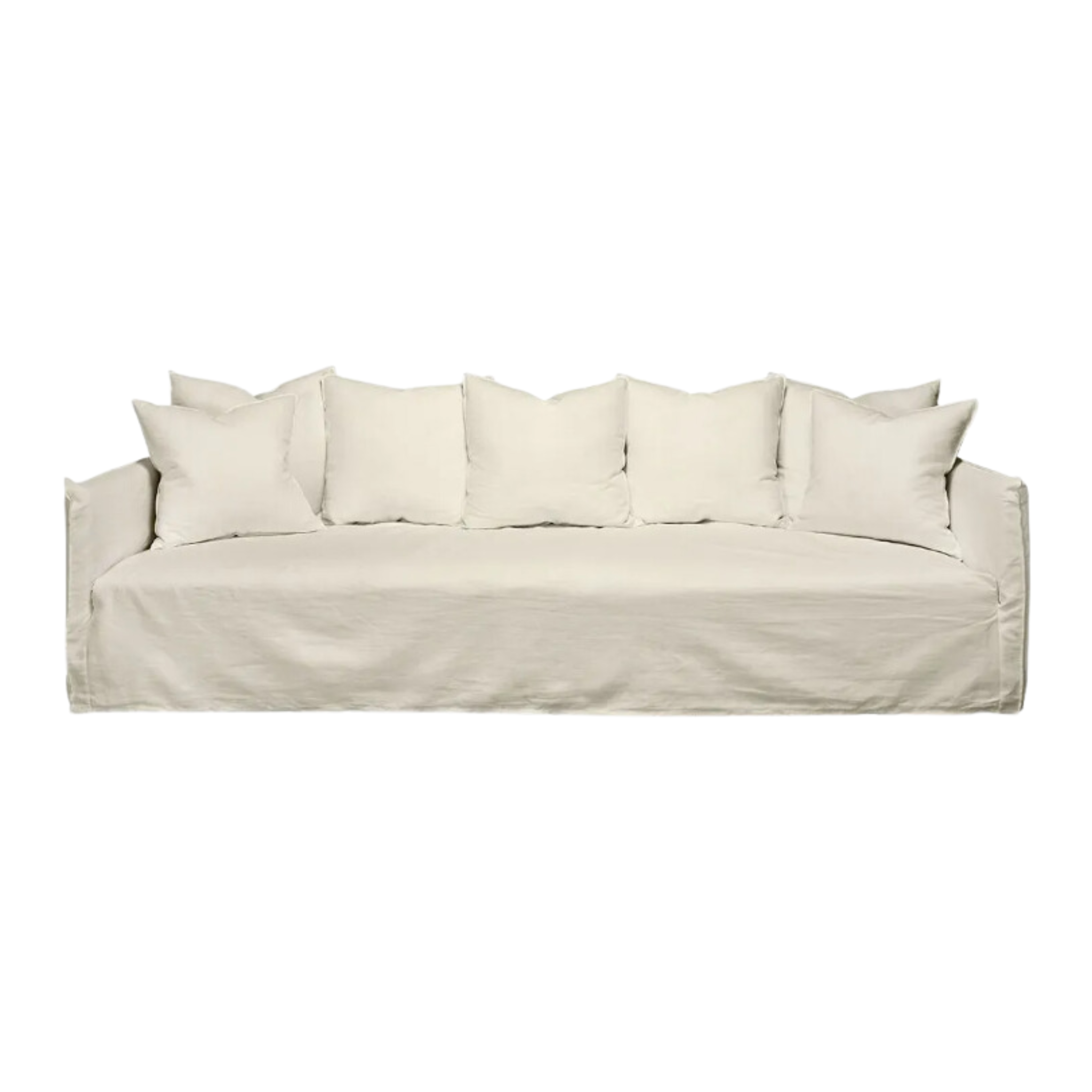 Couch cover linen deals