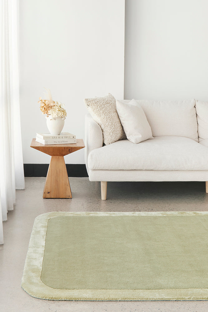 Jewel Curve Sage Rug
