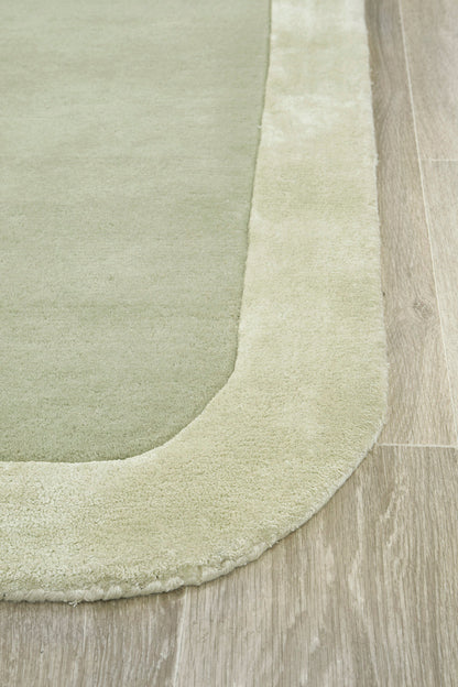 Jewel Curve Sage Rug
