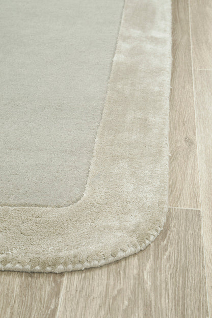 Jewel Curve Silver Rug