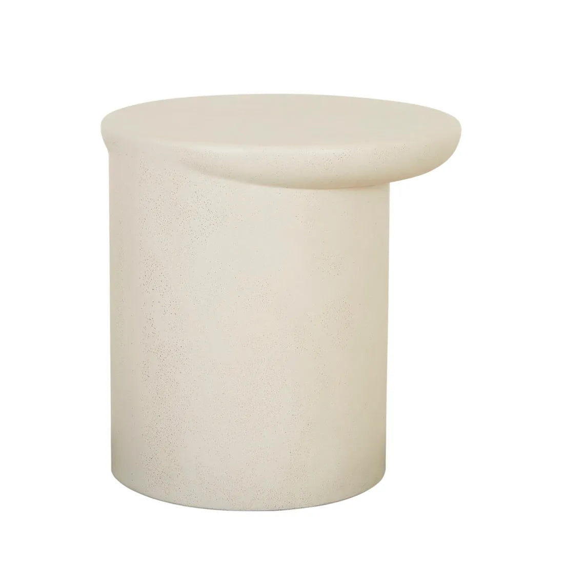 GlobeWest | Petra Sphere Outdoor Side Table | Ivory