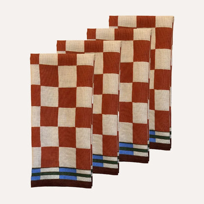 Cantina Napkin Set of 4 | Checker Print