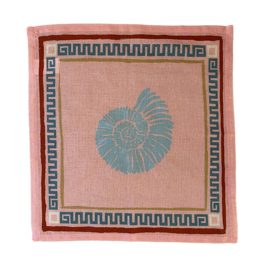 Scallop Napkin Set of 4 | Shell Print