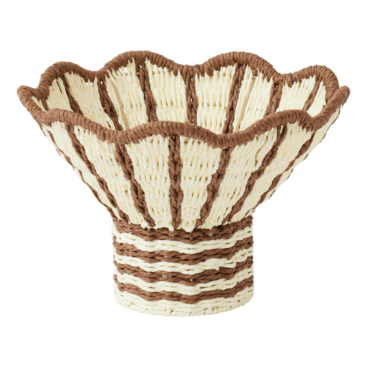 WovenCentrepiece⎮Corsica⎮White+Brown
