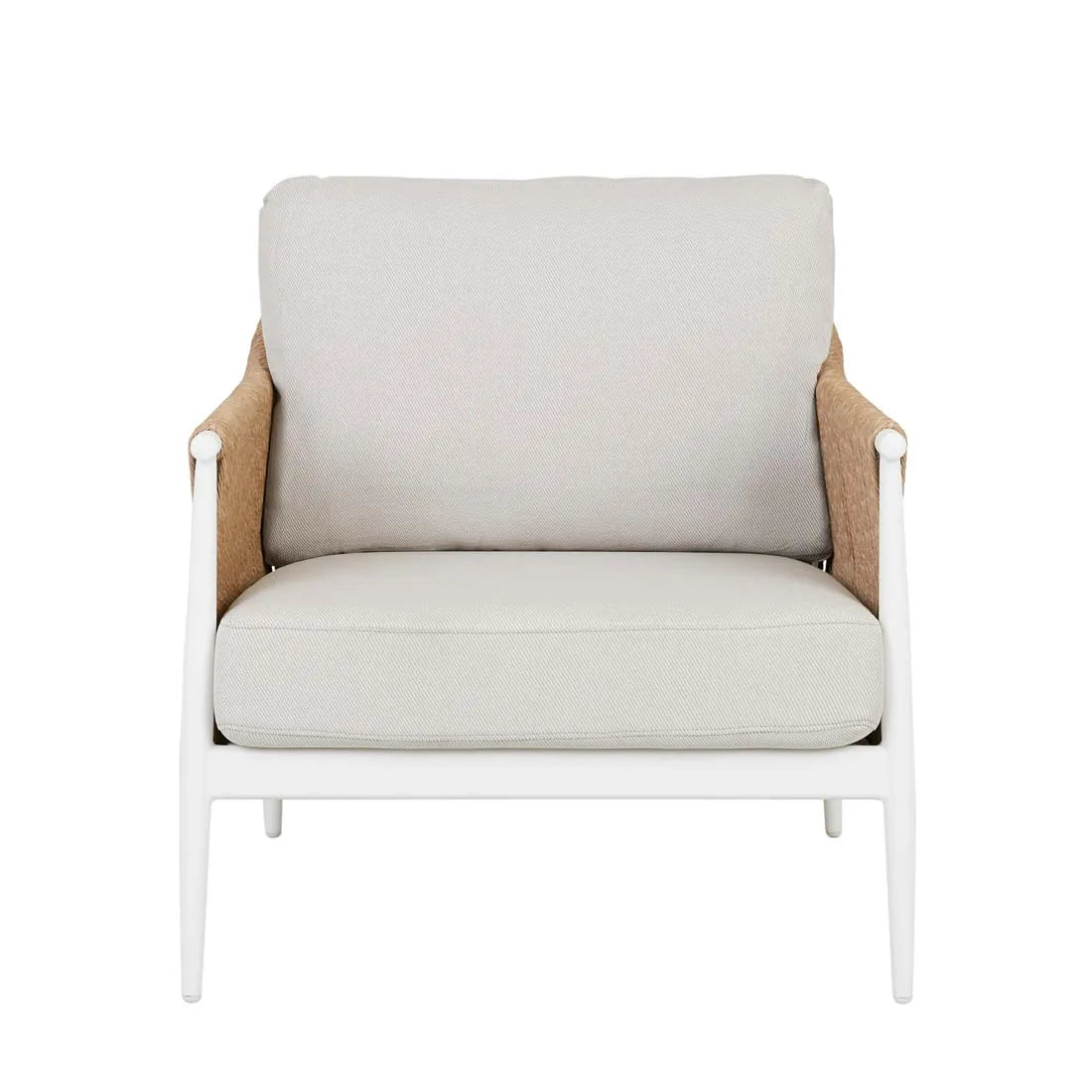 GlobeWest | Delphi 1 Seater Sofa | Coconut & Natural Weave