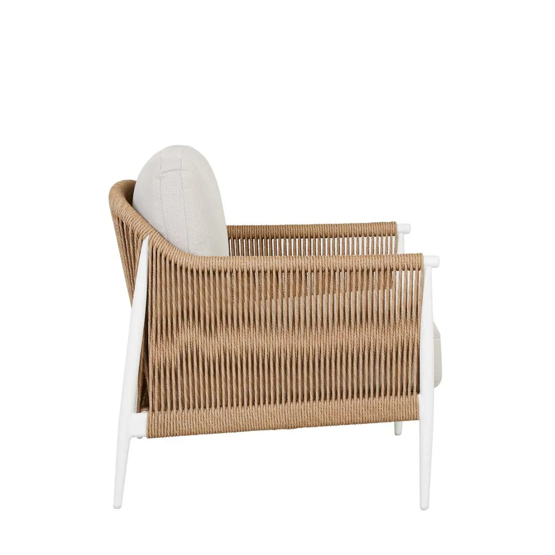 GlobeWest | Delphi 1 Seater Sofa | Coconut & Natural Weave