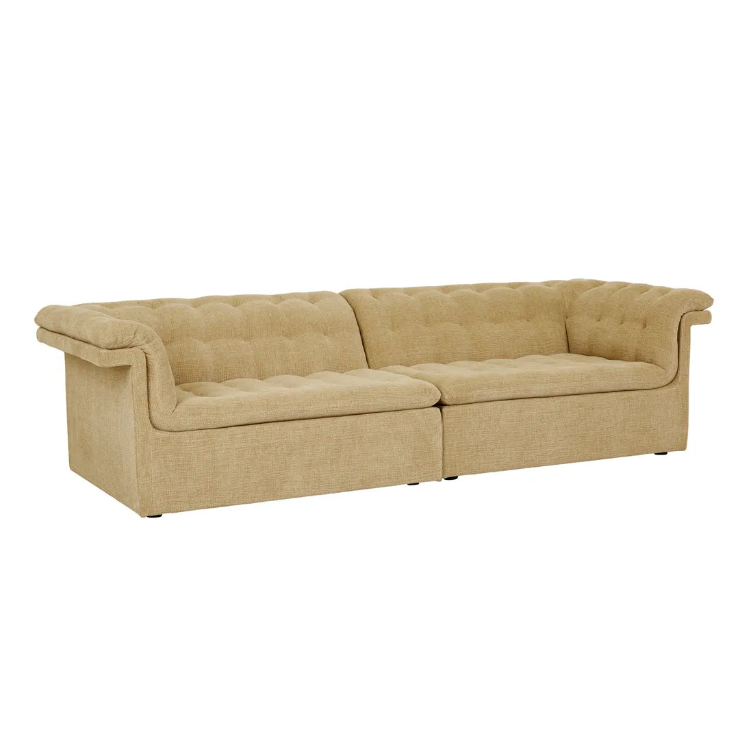 GlobeWest | Natadora Furrow Modular Sofa | Toffee Sherpa
