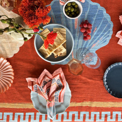 Scallop Napkin Set of 4 | Shell Print