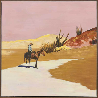 Cactus Cowboy | Box Frame Canvas Print