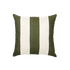 Big Stripe Square Cushion - Olive