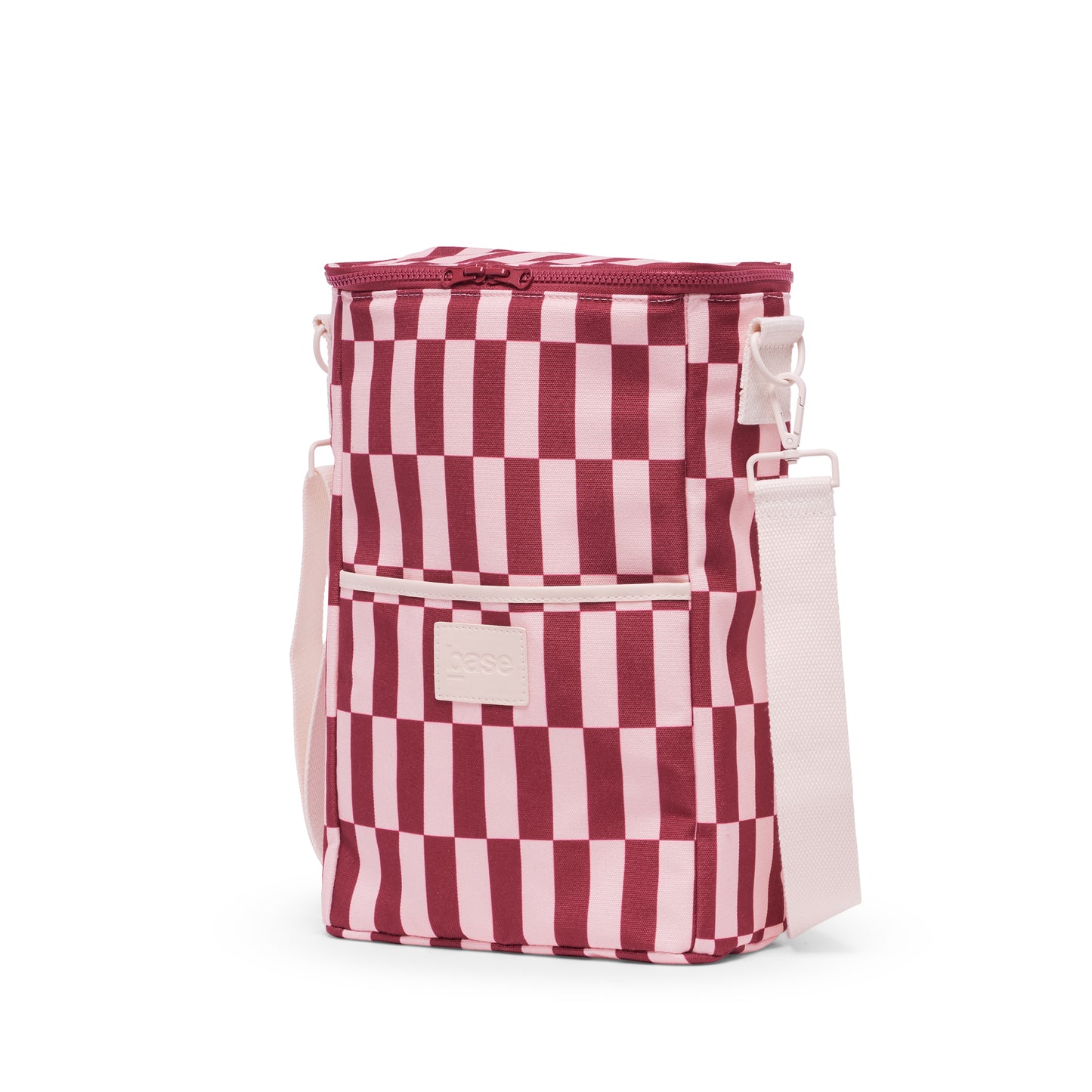 Bottle Base⎮Burgundy/Peony Check
