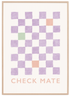 Checkers Print | Lilac