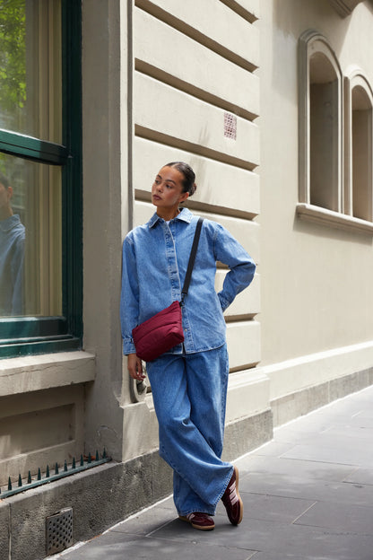 Stash Crossbody Base⎮Burgundy