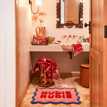 Amalie Nudie Rudie Bath Mat | Hibiscus