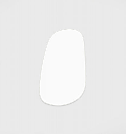 Organic Pebs Mirror | Bright White
