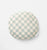 Checkers Round Cushion - Aqua