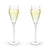Angled Crystal Prosecco Glasses | Set of 2