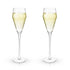Angled Crystal Prosecco Glasses | Set of 2