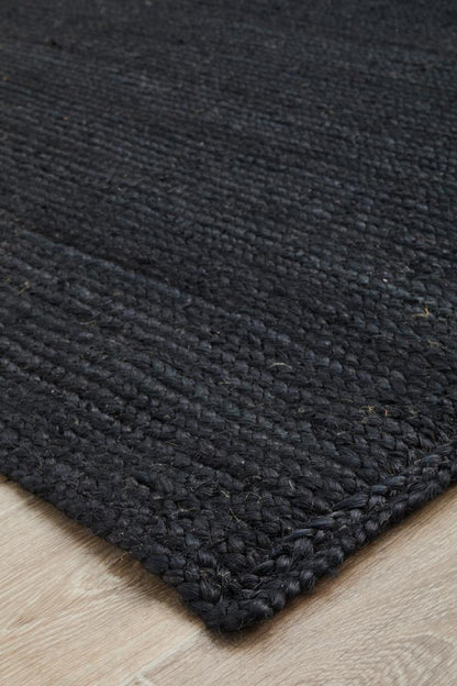 Manly Black Rug