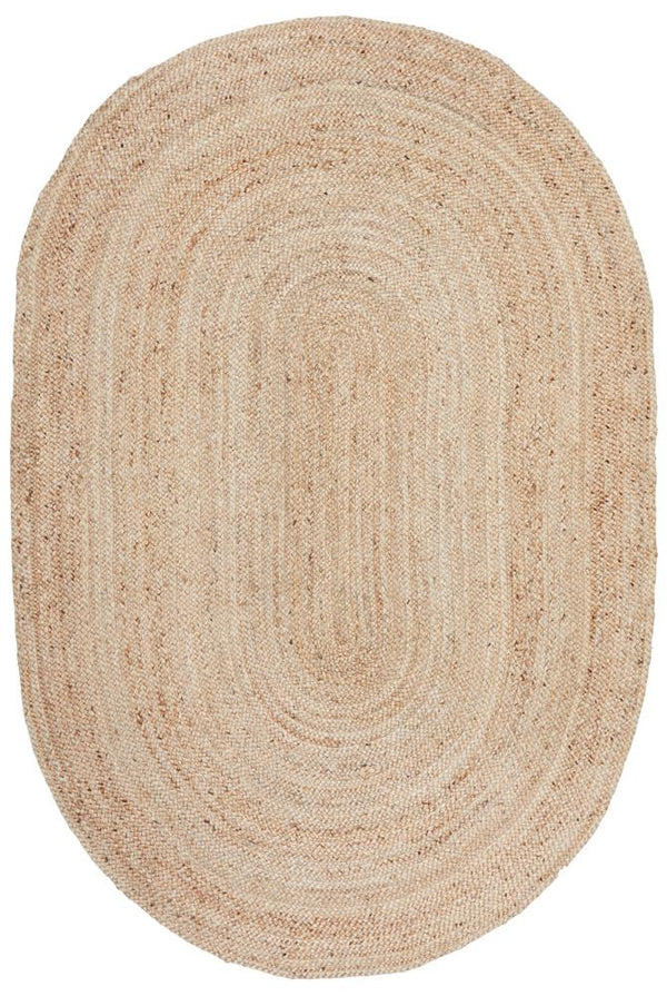 Manly Natural Oval Rug – Sunday Standard