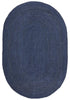Manly Navy Oval Rug