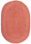 Manly Terracotta Oval Rug