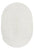 Manly White Oval Rug