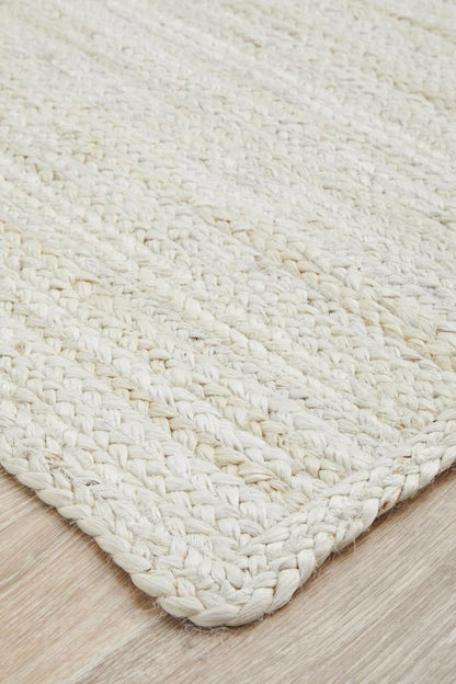 Manly White Rug